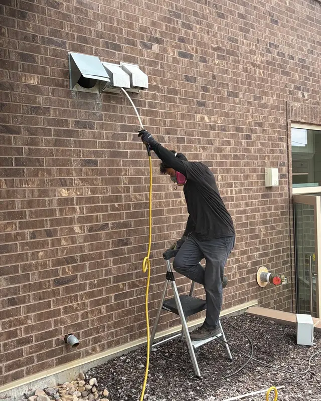 Air Pro UT technician: Exterior vent cleaning