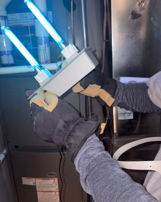 Air Pro UT technician: UV light installation