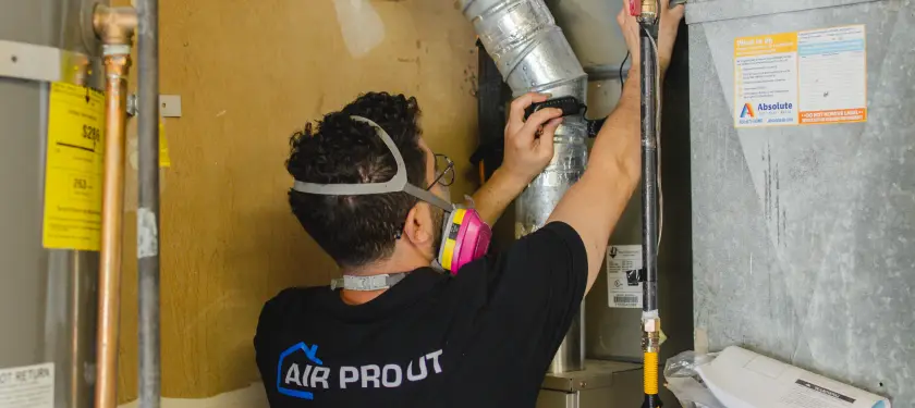 UV light purification system installed in Salt Lake City HVAC air handler by Air Pro UT